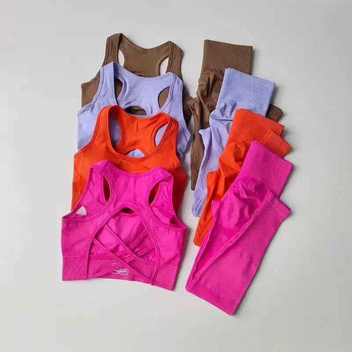 2PCS Women's Sports Bra & Leggings Yoga Set